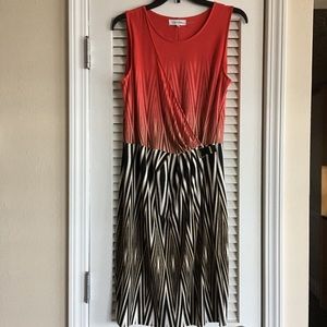 Calvin Klein Women's Wrap Dress MulticolorZebra